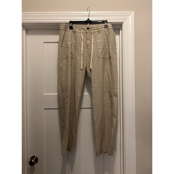 Patagonia Women’s Size 10 Short Beige Tan Hemp Pants Hippie Granola Gorp Beach - Picture 1 of 7